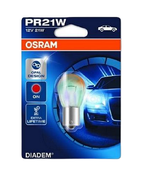 Автолампа 12V PR21W (BAW15d) DIADEM RED (блистер) OSRAM (О-7508LDRбл)