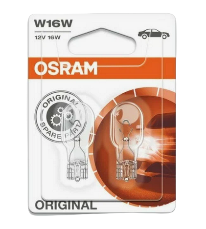 Автолампа 12V W16W (W2.1*9.5d) (блистер, 2шт) OSRAM (О-921-2бл)