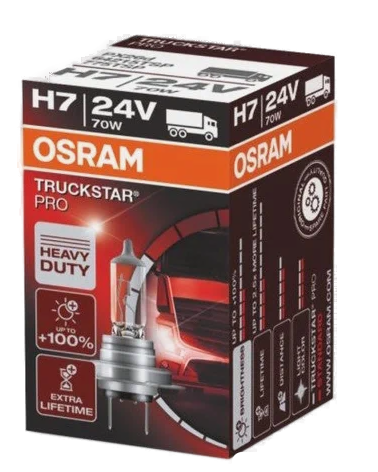 Автолампа 24V H7 (70) PX26d +100% TRUCKSTAR PRO OSRAM (O-64215TSP)
