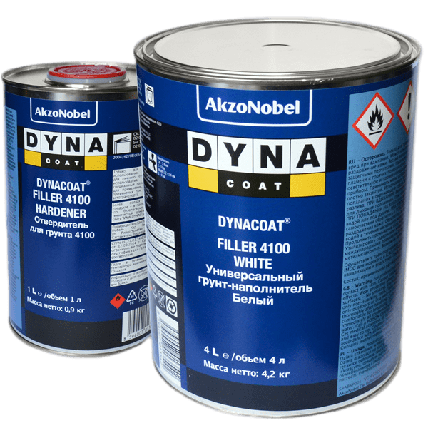 Dynacoat Грунт Filler  4100 белый 4+1 с отвердителем (комплект) 0,8л+0,2л