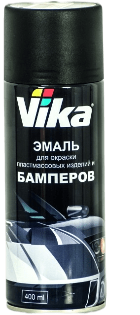 Эмаль ВИКА для бамперов черная аэр. 400 мл