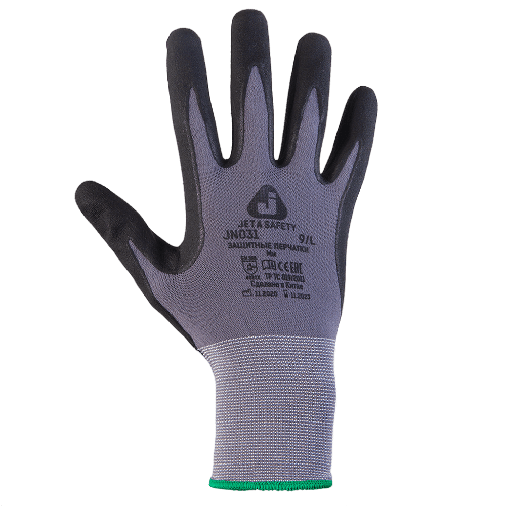 JN031/L Перчатки промышленные  JETA Safety защитные серые размер L (пара