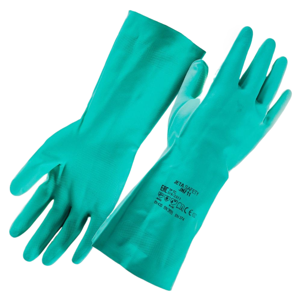 JN711/L Перчатки JETA Safety нитриловые, зеленые размер L (пара)