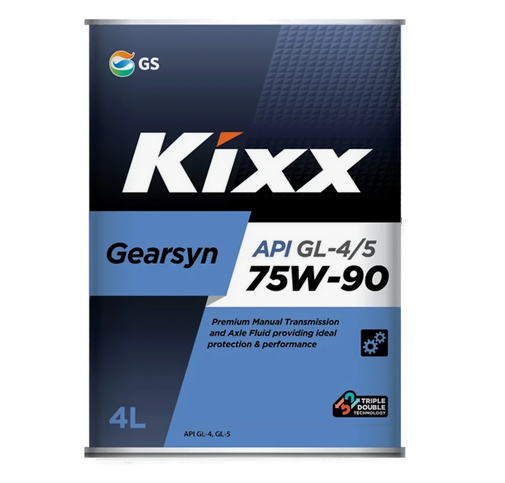 KIXX Масло трансмиссионное GEARSYN 75W-90 GL-4/5 синтетическое 4л