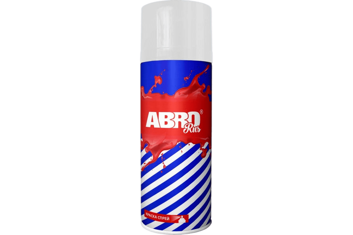 Краска белая №40 АBRO SPO-040-R глянцевая аэрозоль 473мл