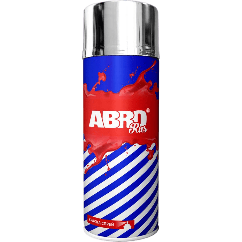 Краска стандартная хром  АBRO SPOC-1009-R аэрозоль 473мл