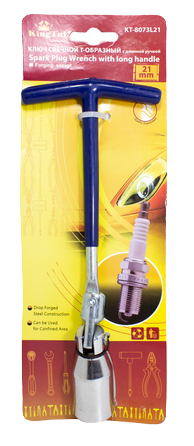 KT-8073L21 Kingtul Ключ свечной шарнирный Т-образный с удлиненной ручкой 21 мм