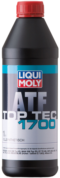 Liqui Moly 3663 Масло трансмиссионное для АКПП Top Tec ATF 1700 синтетическое 1л