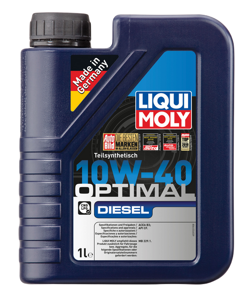 Liqui Moly 3933 масло моторное Optimal diesel 10w40 CF полусинтетическое 1л