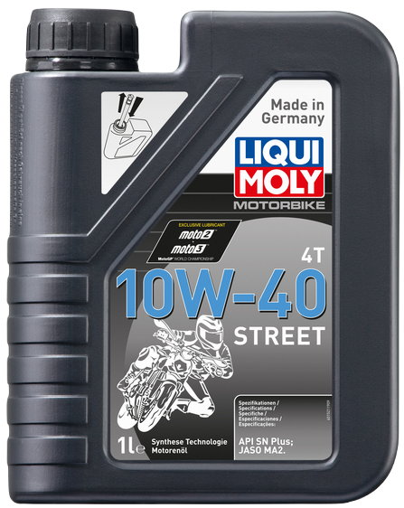 Liqui Moly 7609 масло моторное Motorbike 4T Street 10w40 SN синтетическое 1л