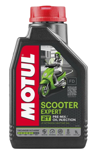 MOTUL 105880 масло моторное SCOOTER EXPERT 2Т полусинтетическое для 2Т скутеров 1л
