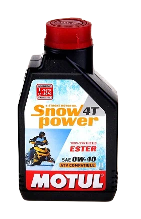 MOTUL 105891 масло моторное Snowpower 4Т 0w40 синтетическое для 4Т снегоходов 1л