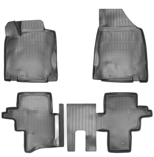 NPA11-C61-454 Коврики салона Nissan Pathfinder (R52) 3D (2014-) (5мест) (NORPLAST) полиуретан, комплект