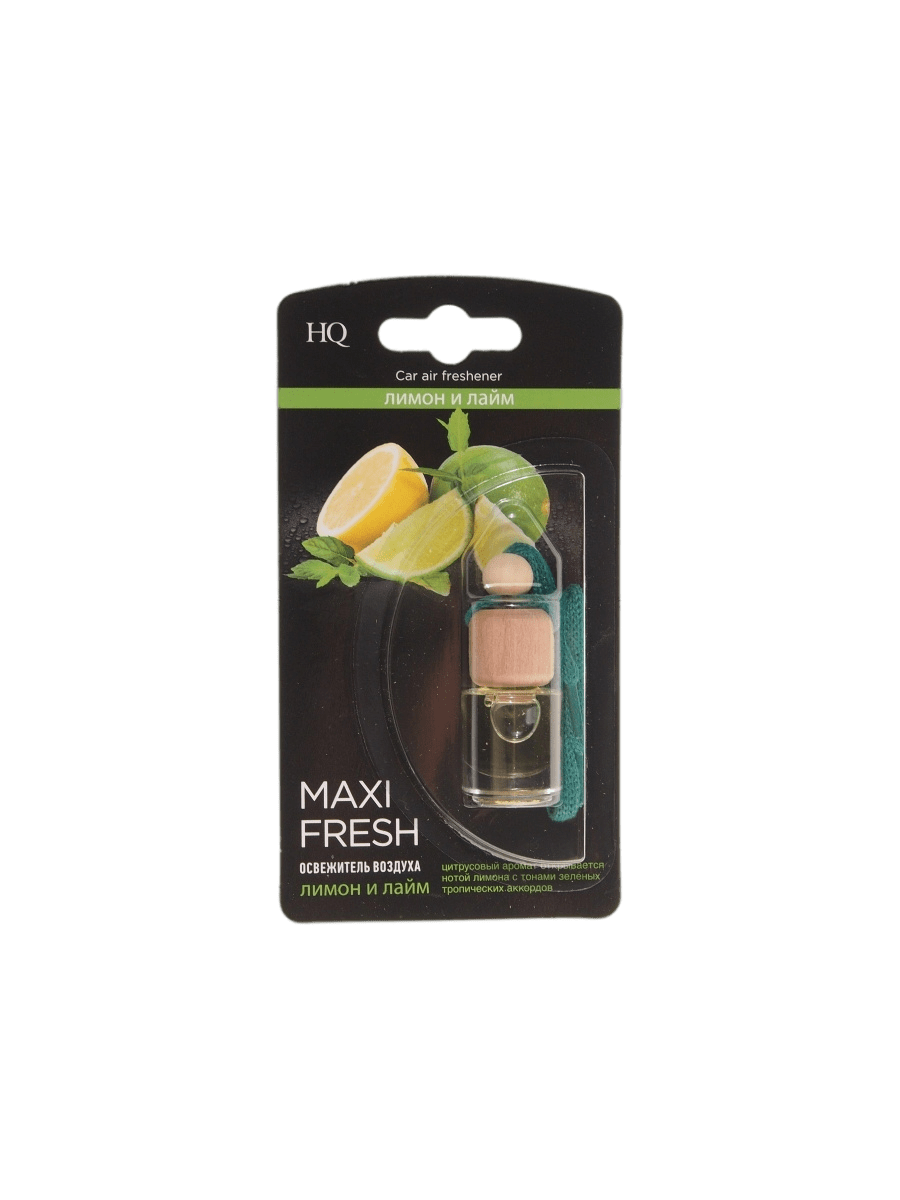 Освежитель воздуха HMF-15 MAXI FRESH (лимон и лайм) жидкостный подвесной 4мл  (HMF-15)