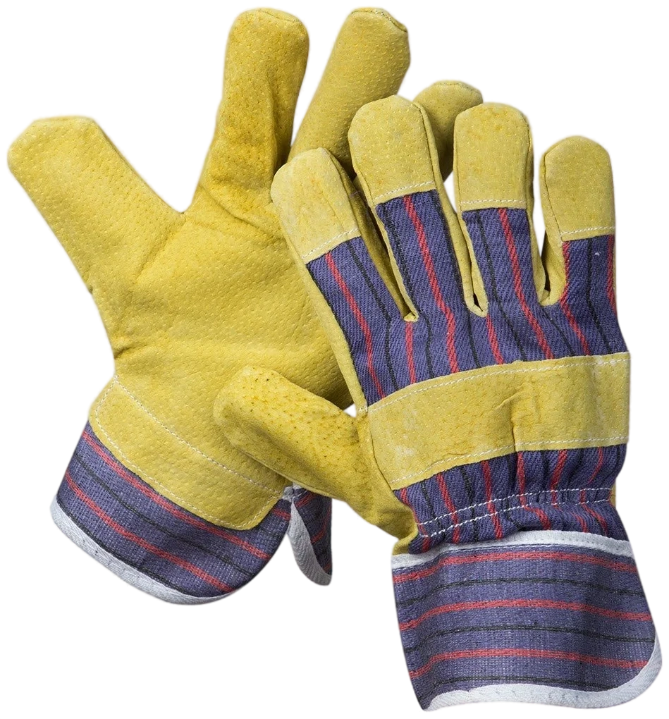 Перчатки рабочие желтые кожаные STAYER размер ХL (1131-ХL)