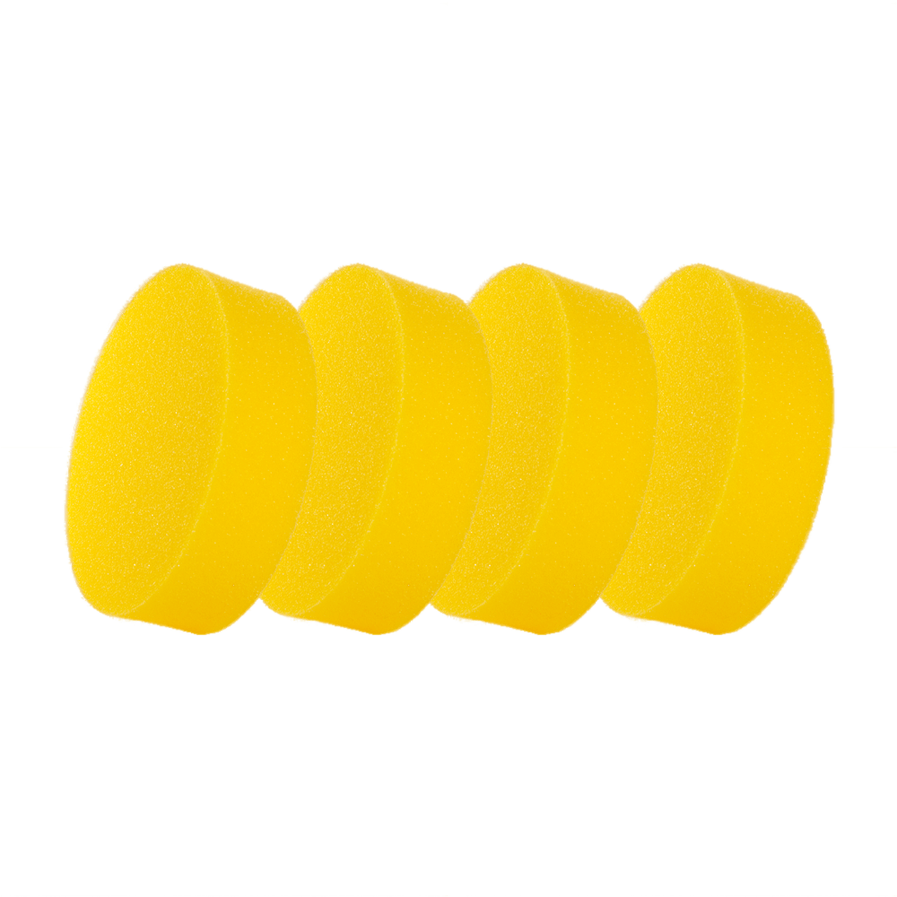 Полировальный диск Hanko гладкий средней жесткости желтый 80 х 25мм
