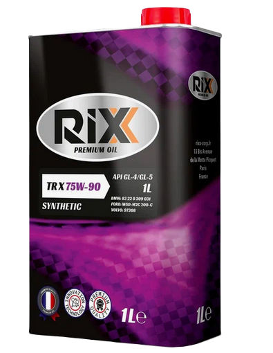 RIXX Масло трансмиссионное GL-4/GL-5 75W90 синтетическое 1л (RX0016TRX)