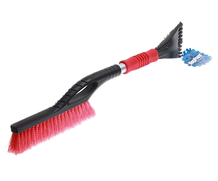 Щетка M-71027RD для снега со скребком и мягкой ручкой 60см BLACK/RED MEGAPOWER (M-71027RD)