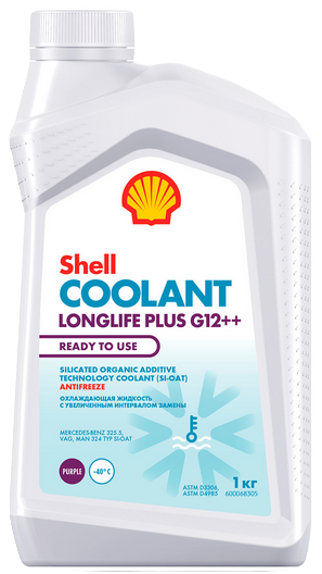 SHELL Антифриз Coolant Longlife Plus G12++ Ready to Use 1кг