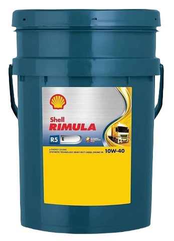 SHELL масло моторное Rimula R5 E 10W40 полусинтетическое дизельное для двигателей Cummins ГАЗель NEXT 20л