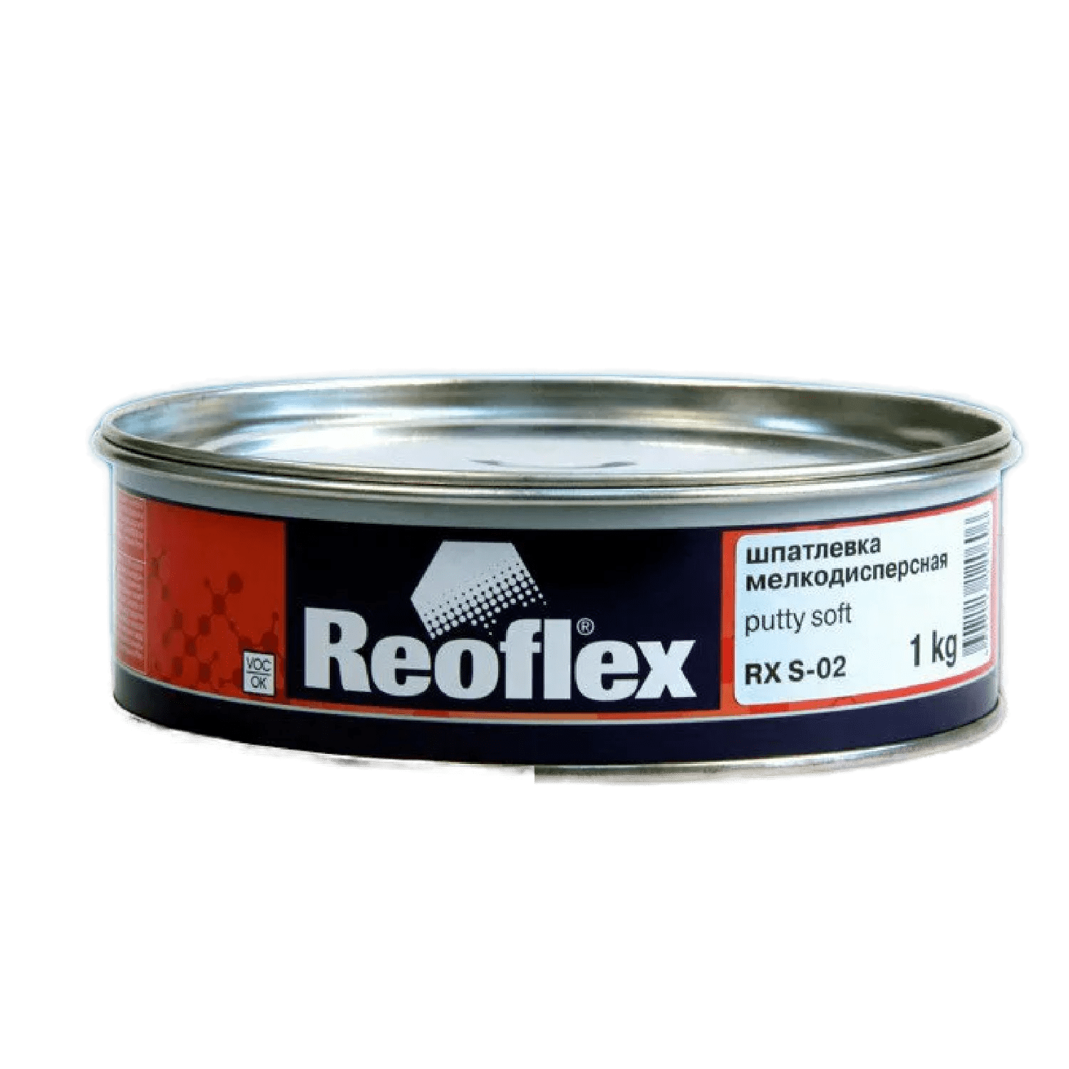 Шпатлевка REOFLEX мелкодисперсная Soft 1кг + 0,025кг