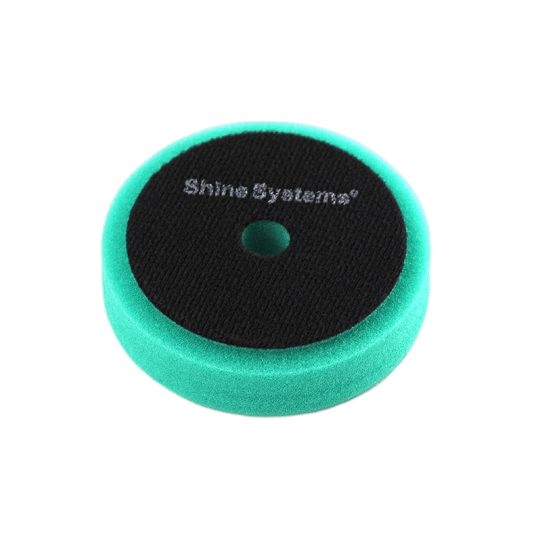 SS552 Shine Systems RO Foam Pad Green - полировальный круг твердый зеленый, 75 мм