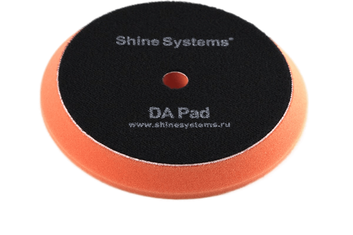 SS558 Shine Systems DA Foam Pad Orange - полировальный круг мягкий оранжевый, 130 мм