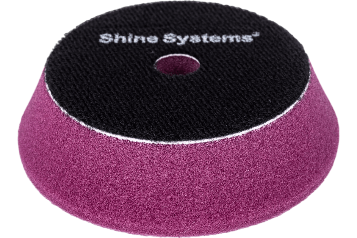 SS564 Shine Systems DA Foam Pad Purple - полировальный круг твердый лиловый, 75 мм