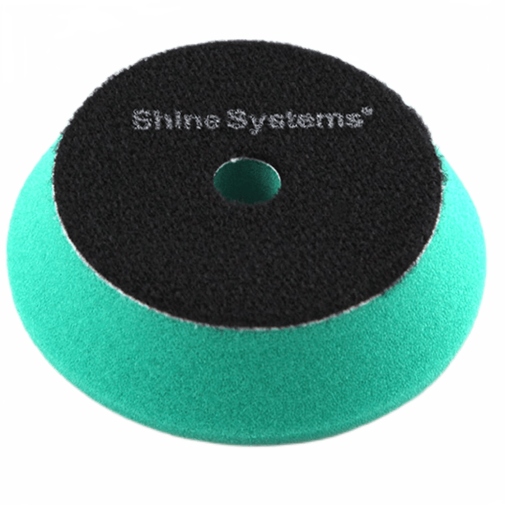 SS565 Shine Systems DA Foam Pad Green - полировальный круг экстра твердый зеленый, 75 мм