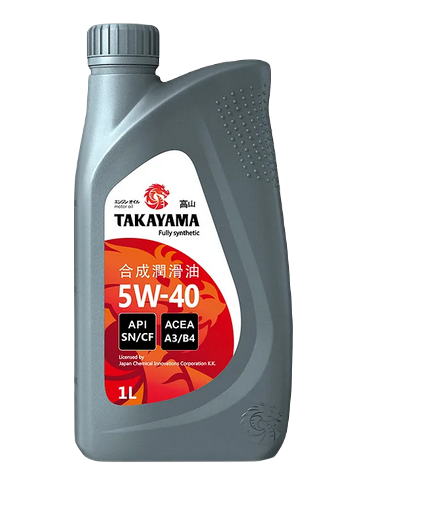 TAKAYAMA 605528 масло моторное SAE 5W40 API SN/CF синтетическое 1л (пластик)