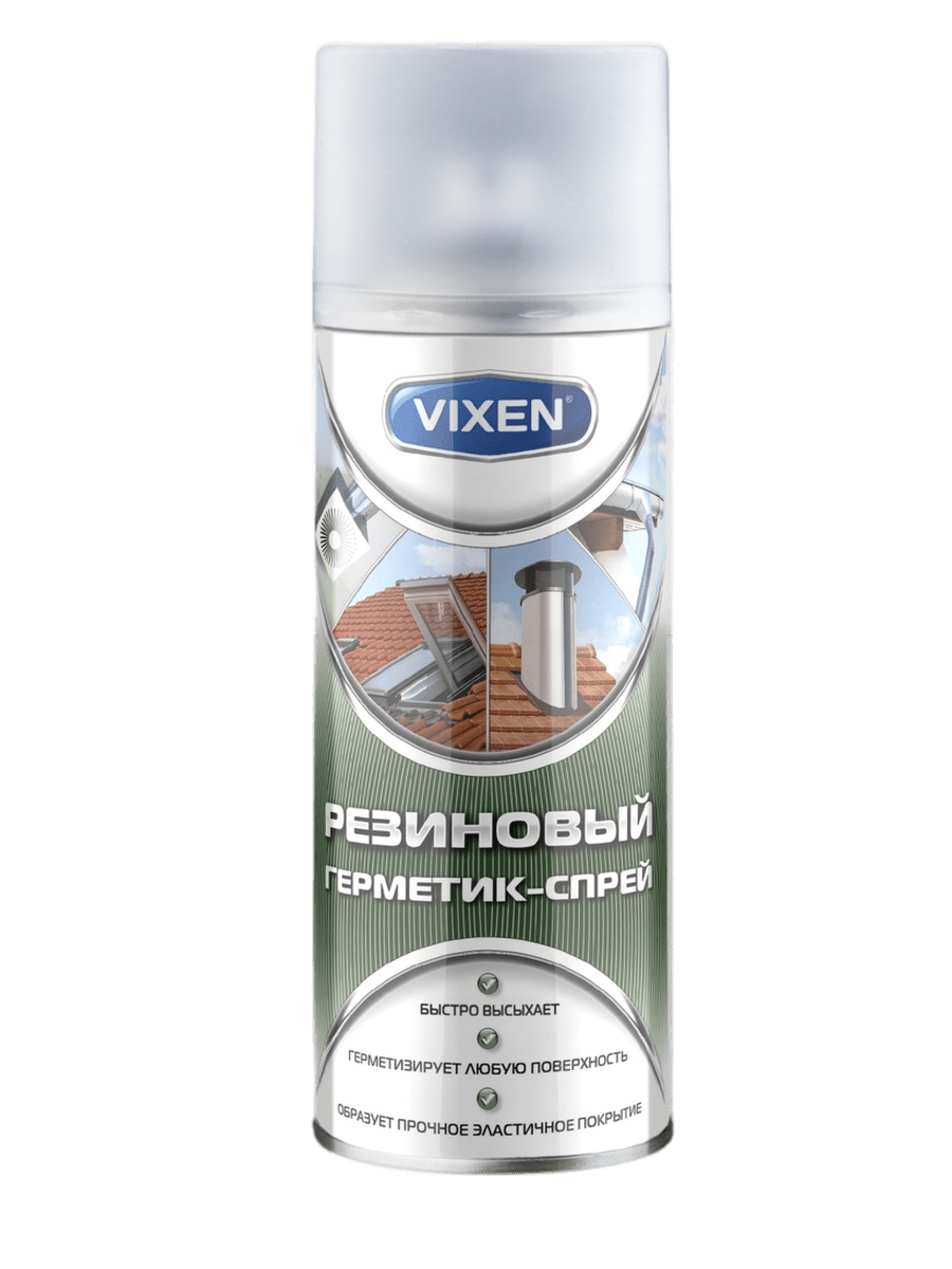 VX-90200 VIXEN Резиновый герметик-спрей, аэр. 520мл
