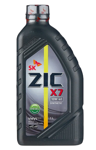 ZIC 132607 масло моторное X7 DIESEL SAE 10W40 CI-4/SL синтетическое 1л